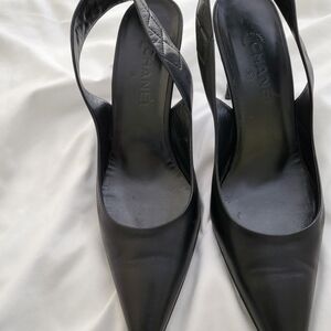Chanel Black Women's Slingback Heels
